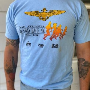 1990 Atlanta runway race tee